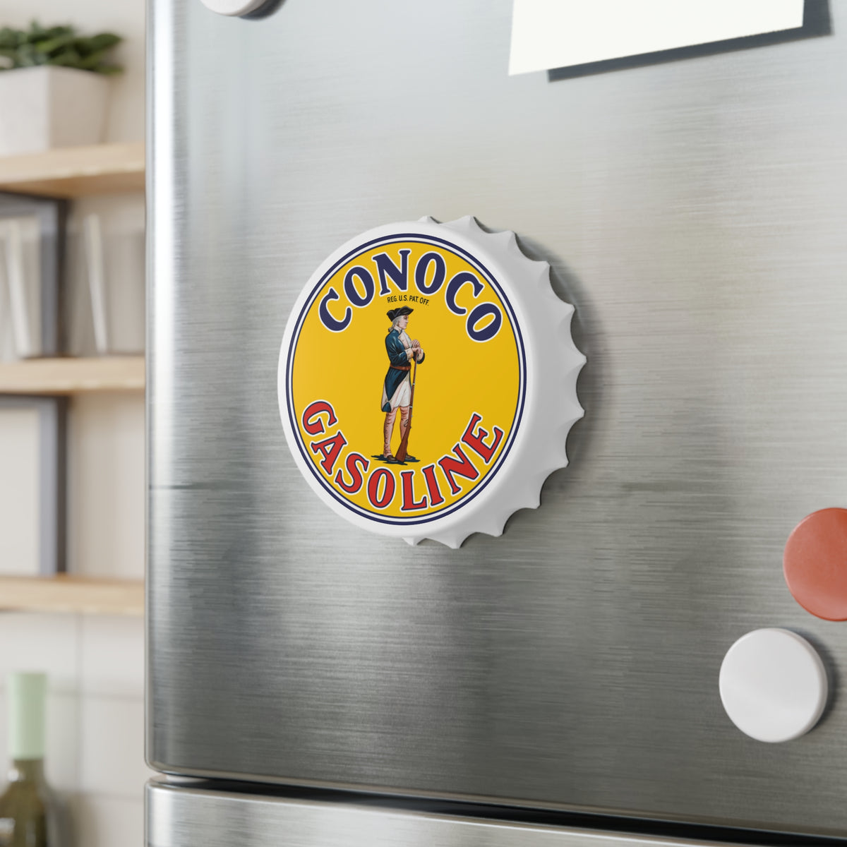 Conoco Minute Man Bottle Opener — Vintage Petroliana Gift | The Faded Label Co.