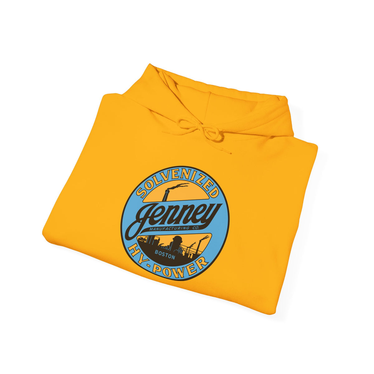 Jenney Hy-Power Hoodie — Vintage Boston Petroliana | The Faded Label Co.