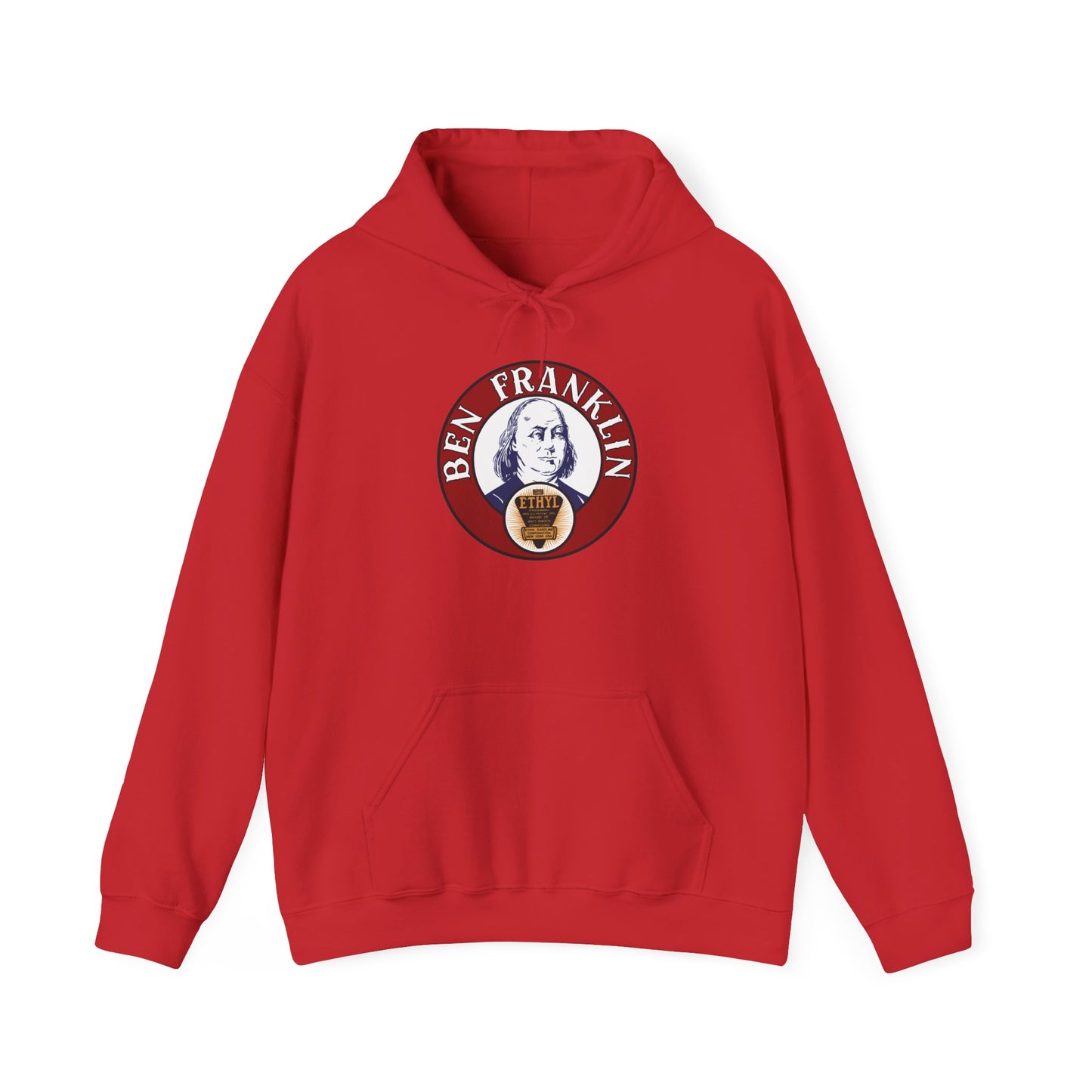 Ben Franklin ethyl Hoodie — Vintage Patriotic Americana Pullover