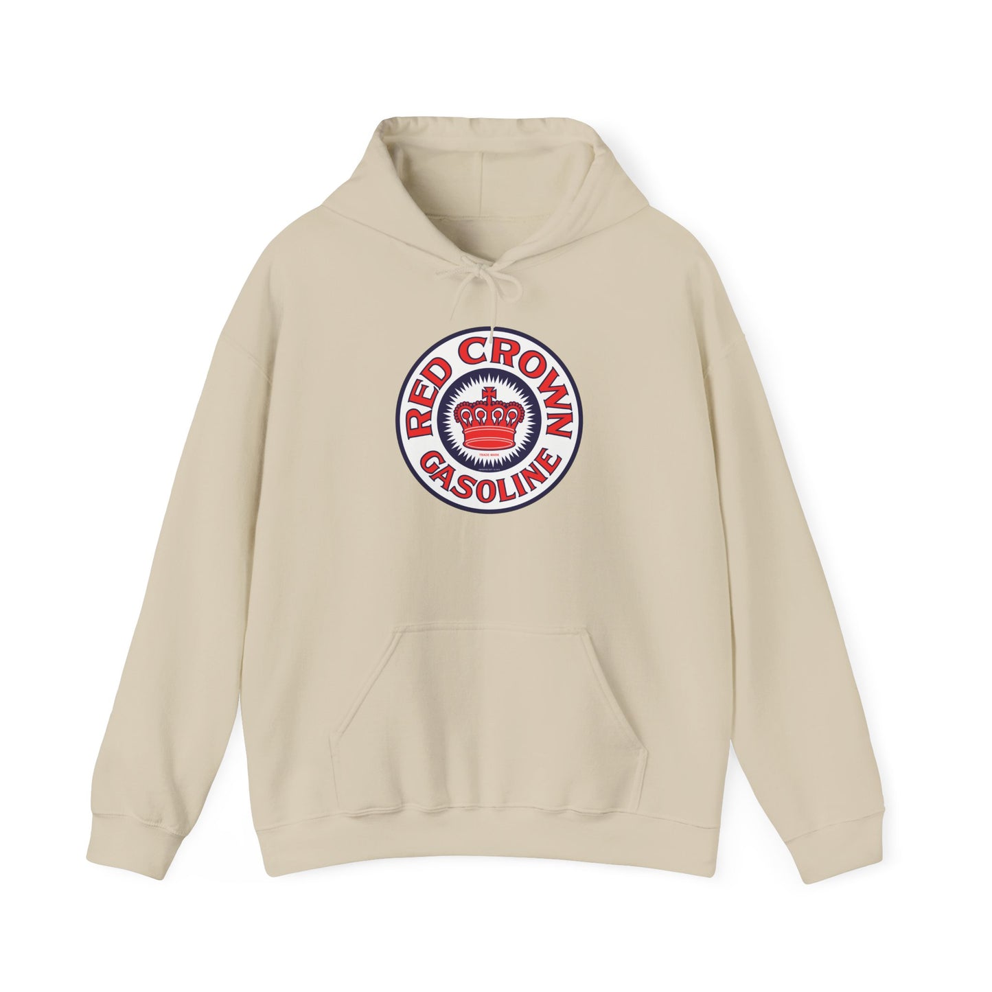 Red Crown Gasoline Logo Hoodie — Vintage Retro Gas Station Pullover