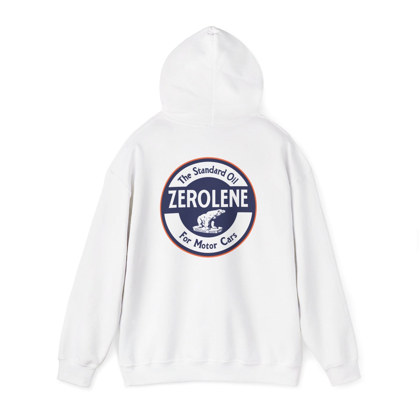 Zerolene Vintage Logo Hoodie — Retro Motor Oil Graphic Sweatshirt