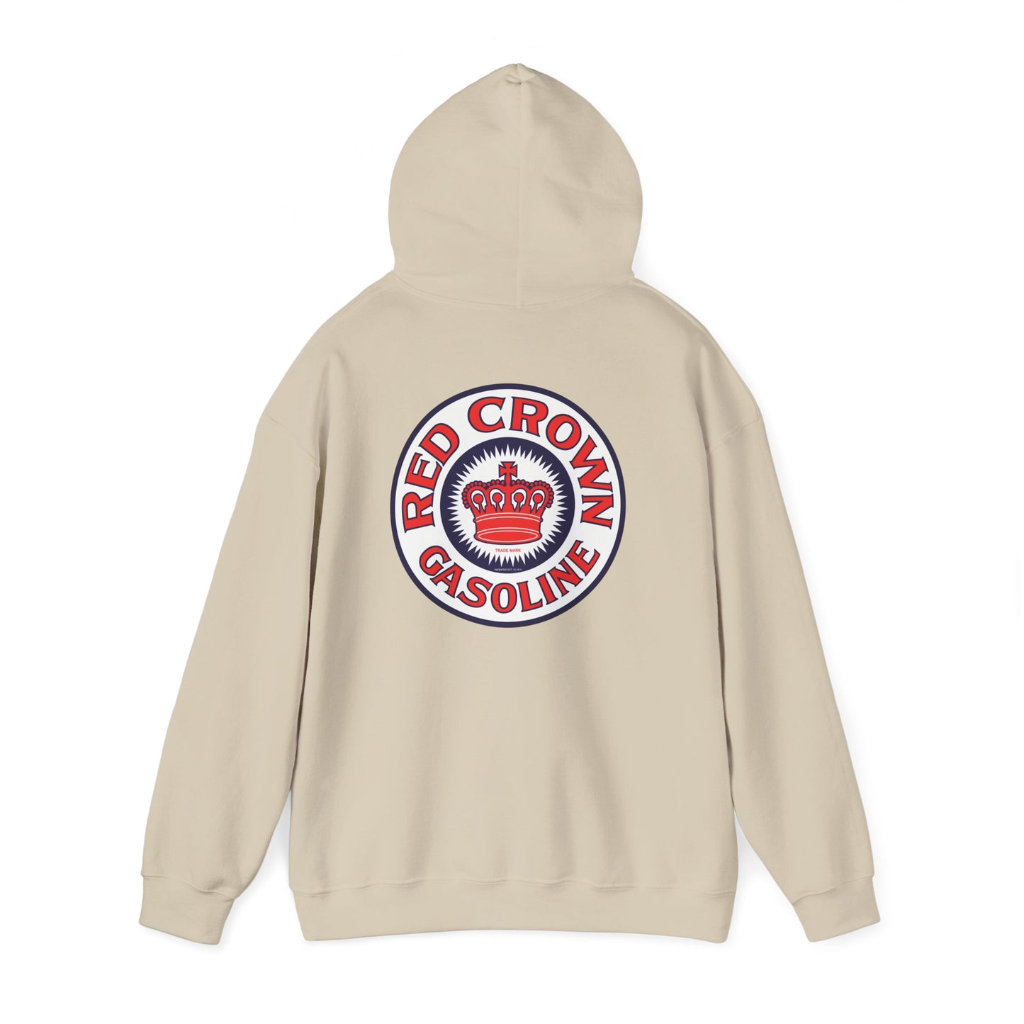 Red Crown Gasoline Logo Hoodie — Vintage Retro Gas Station Pullover
