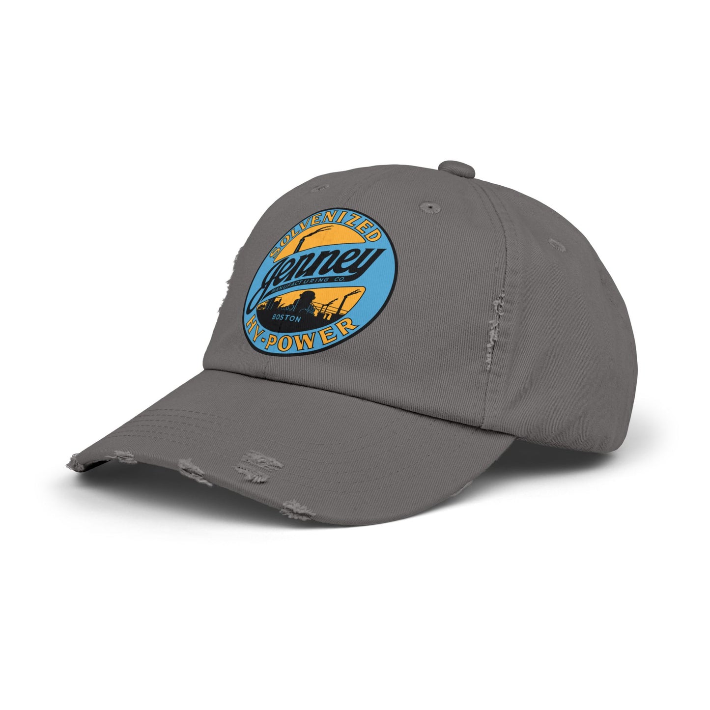 Jenney Gasoline Distressed Cap — Vintage New England Petroliana Hat | The Faded Label Co.