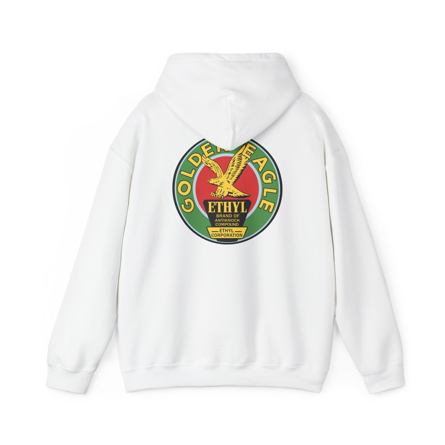 Golden Eagle Ethyl Logo Hoodie — Vintage Petroliana Pullover