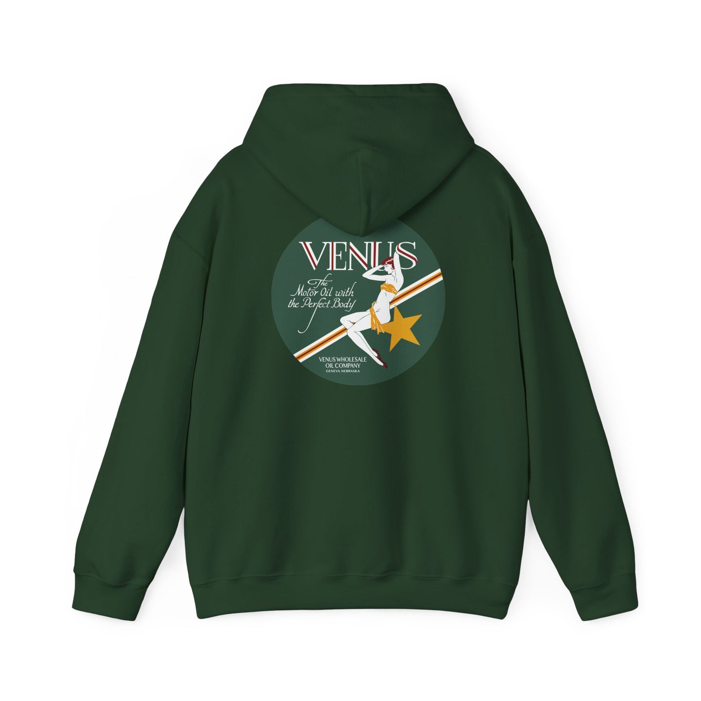 Venus Retro Rocket Hoodie — Vintage Space Pinup Graphic Sweatshirt