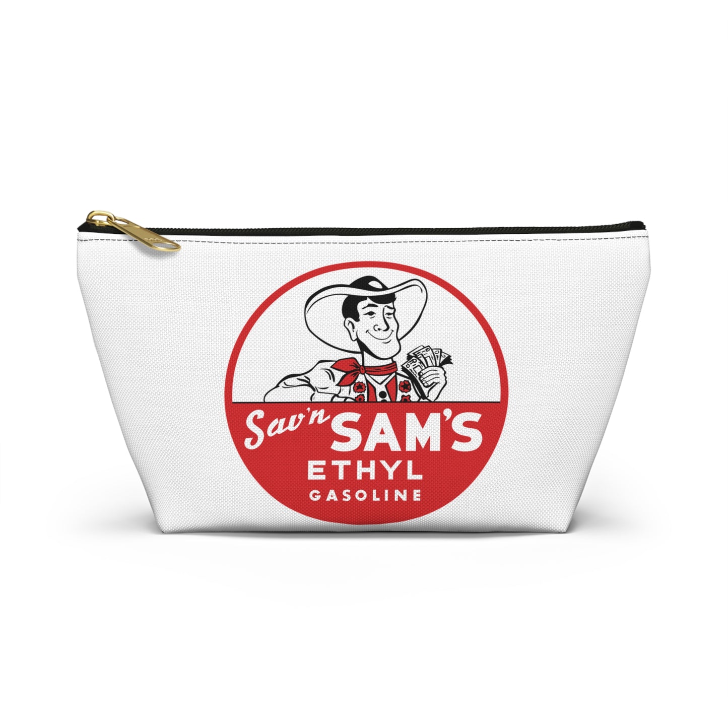 Sam's Ethyl Gasoline Accessory Pouch — Vintage Petroliana Gift | The Faded Label Co.