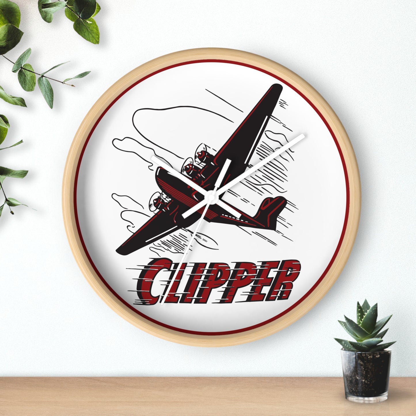 Clipper Petroleum Wall Clock — Vintage Petroliana Gift | The Faded Label Co.
