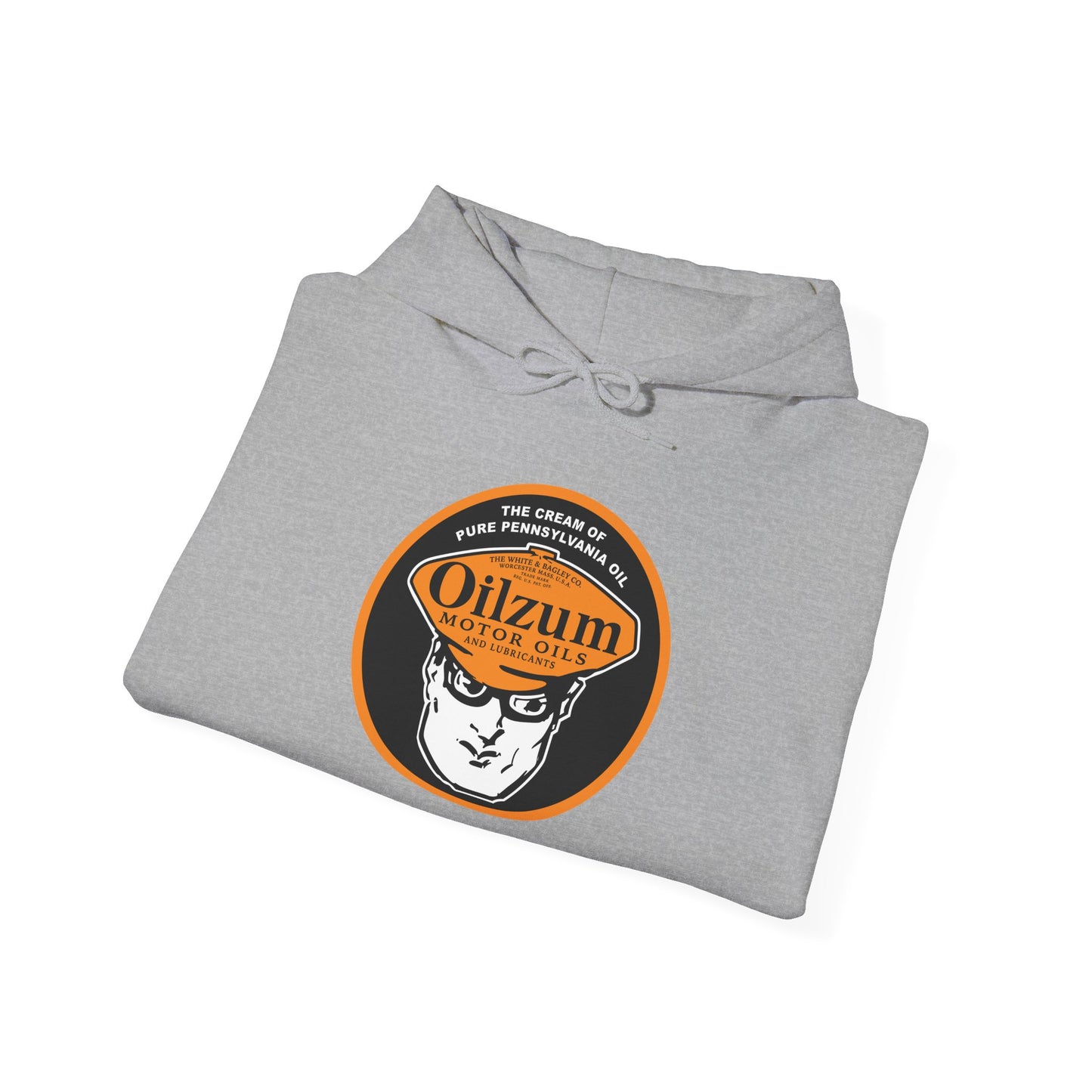 oilzum Hoodie — Vintage Oilzum Motor Oil Logo Pullover
