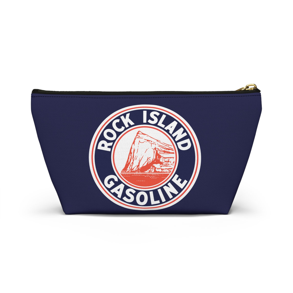 Rock Island Gasoline Accessory Pouch — Vintage Petroliana Gift | The Faded Label Co.