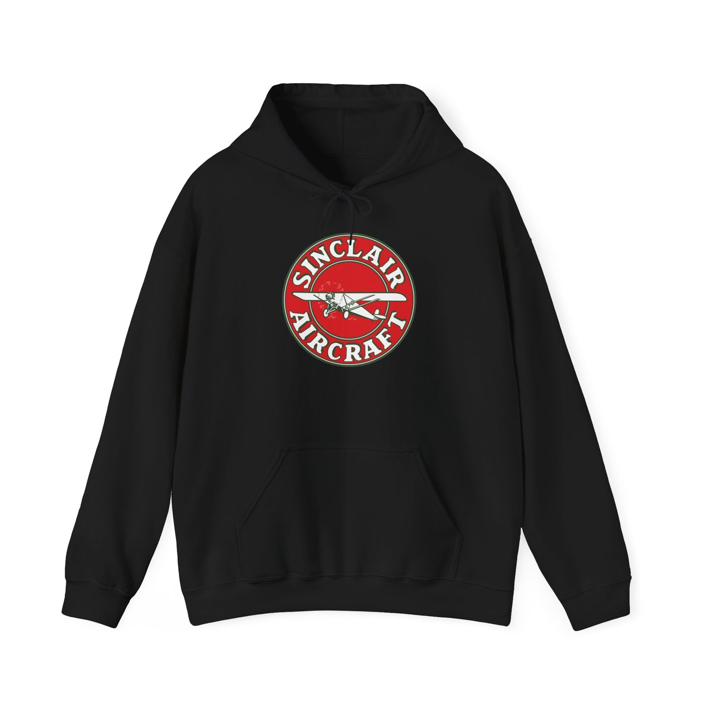 Sinclair Aircraft Vintage Logo Hoodie — Retro Aviation Pullover