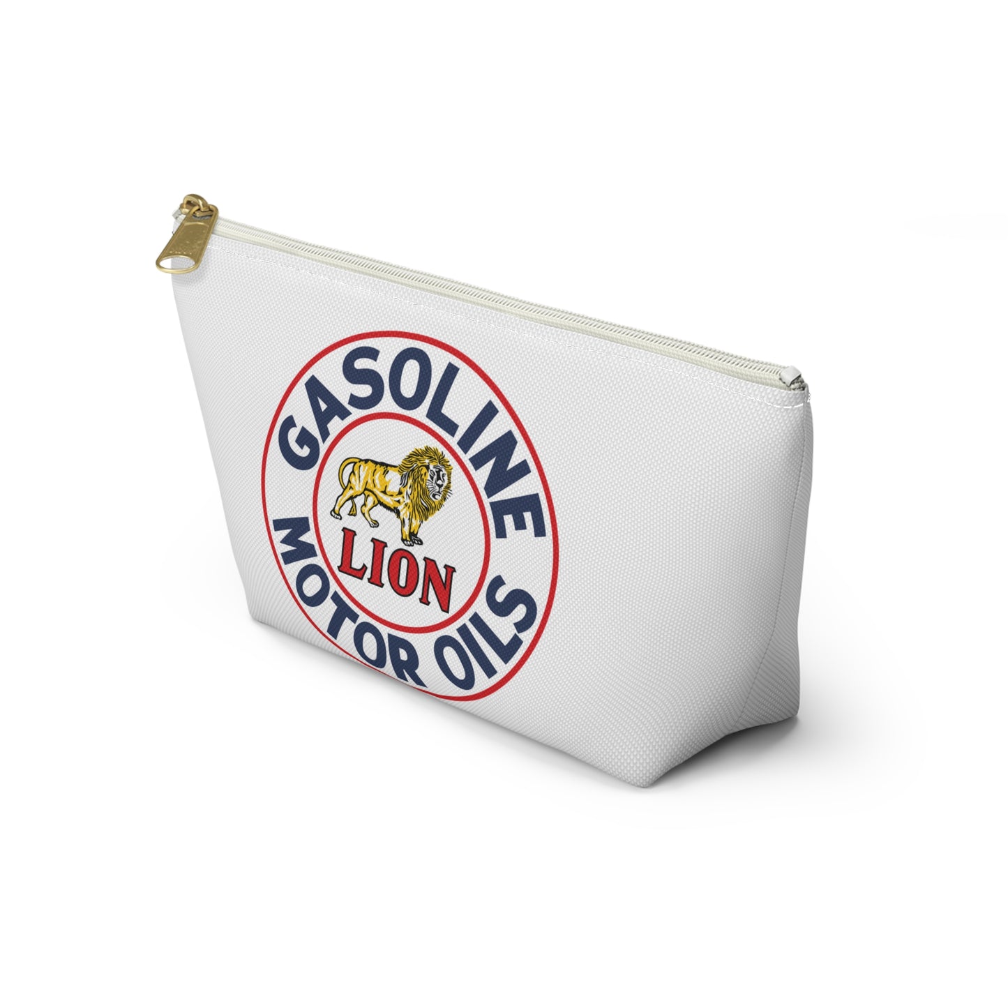 Lion Gasoline Accessory Pouch — Vintage Arkansas Petroliana Gift | The Faded Label Co.
