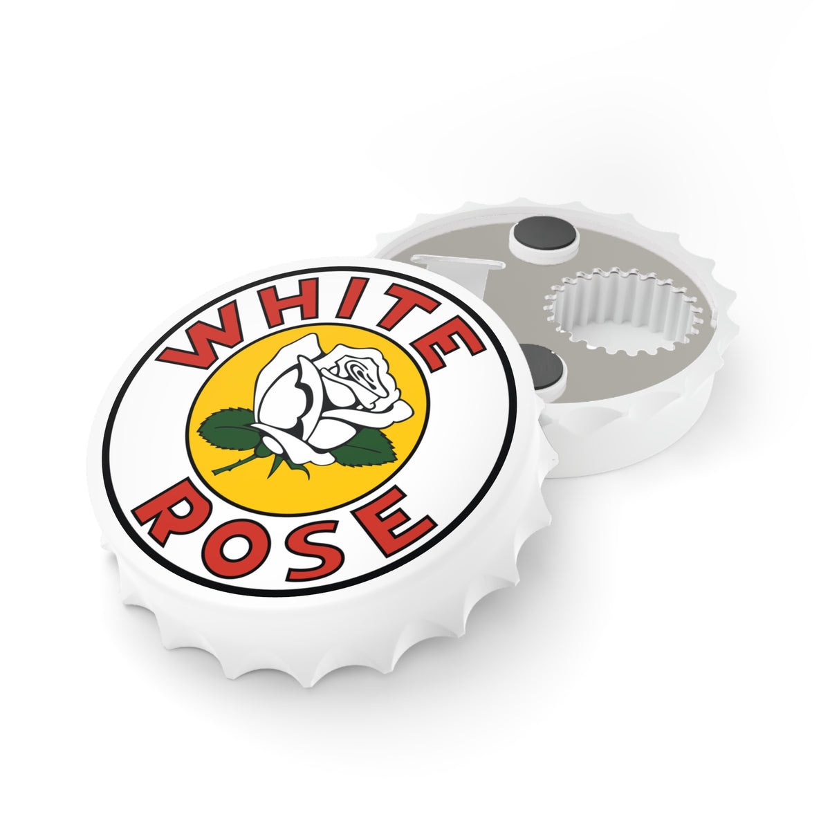 White Rose Gasoline Bottle Opener — Vintage Canadian Petroliana Gift | The Faded Label Co.
