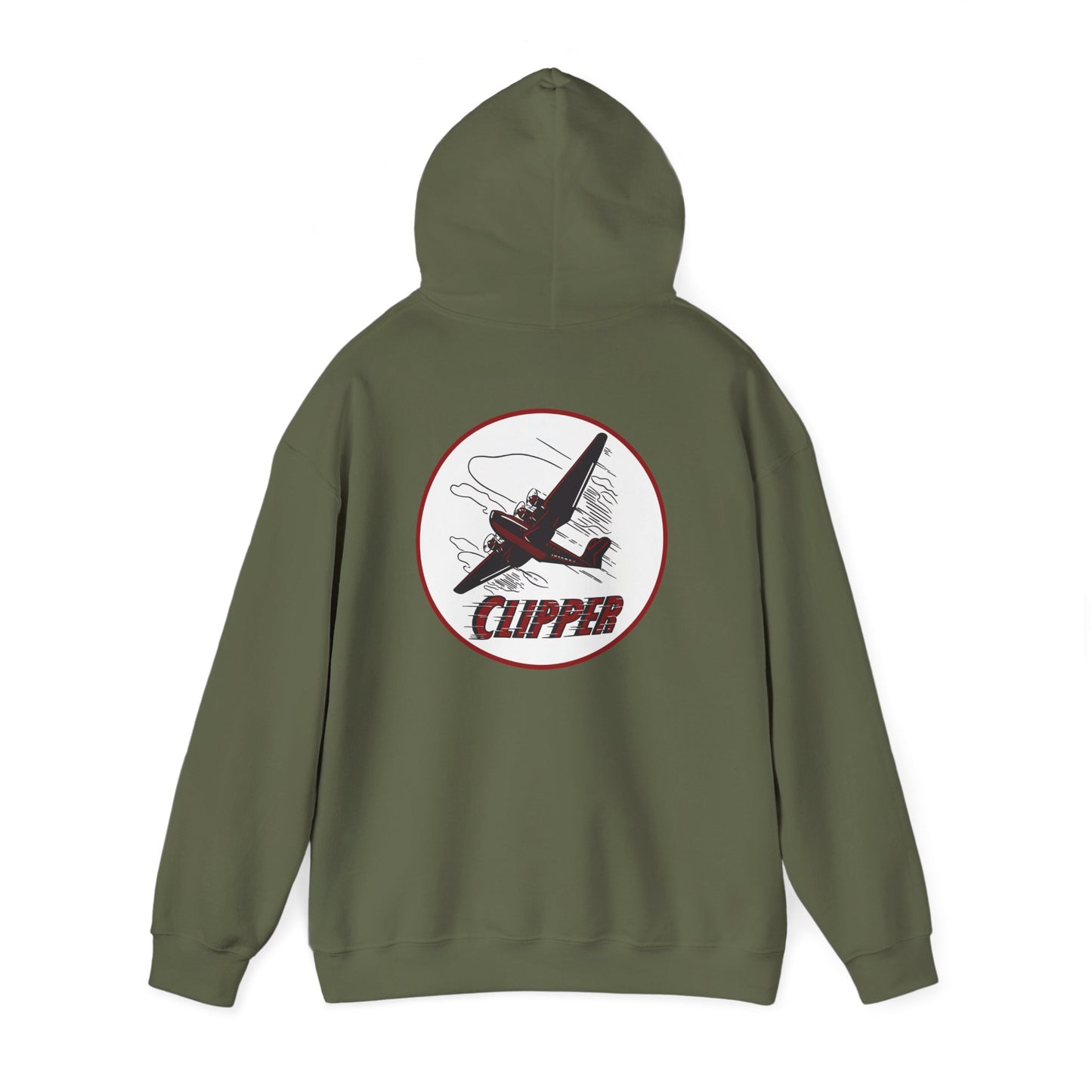 Aviation Clipper Hoodie – Vintage Plane Graphic Pullover