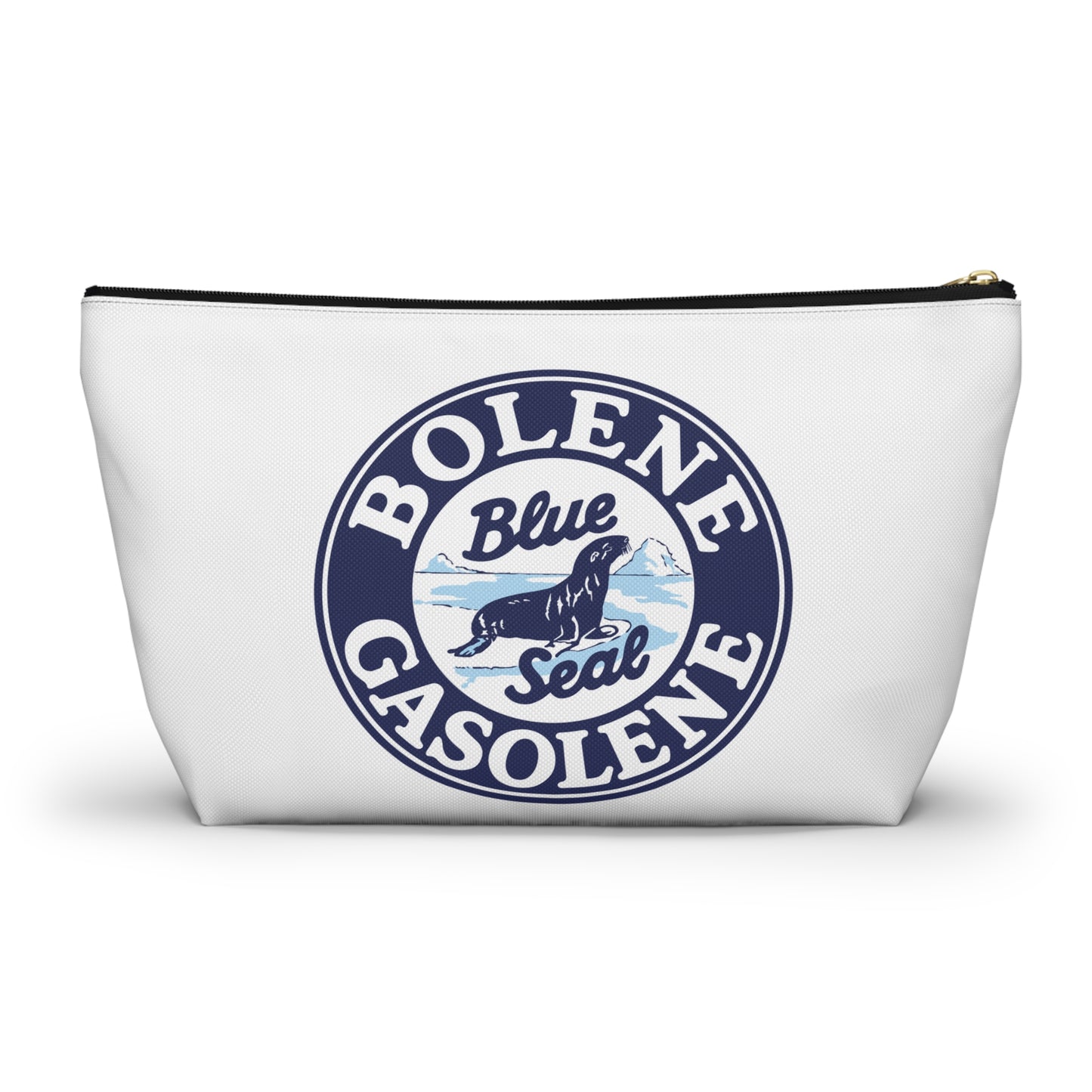 Bolene Blue Seal Gasolene Accessory Pouch — Vintage Petroliana Gift | The Faded Label Co.