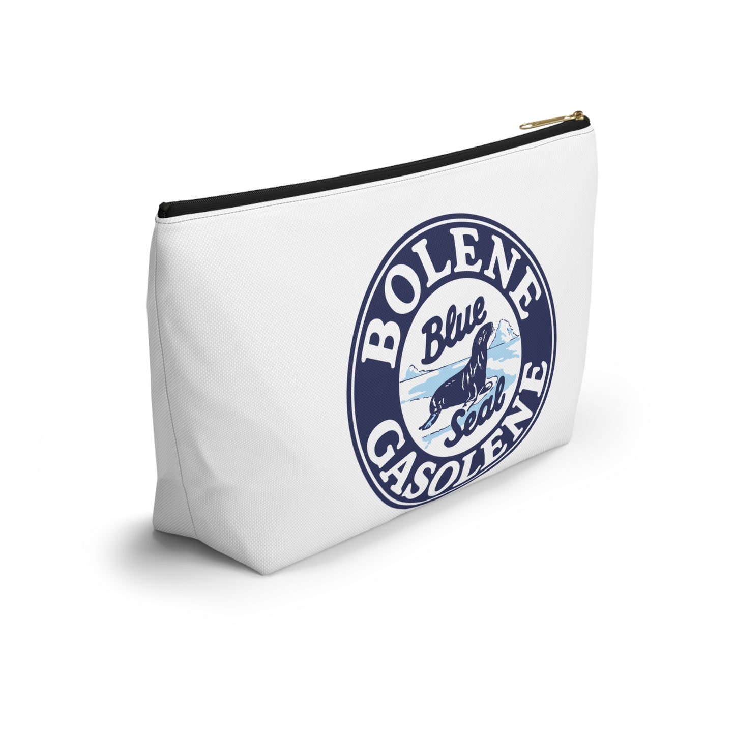 Bolene Blue Seal Gasolene Accessory Pouch — Vintage Petroliana Gift | The Faded Label Co.