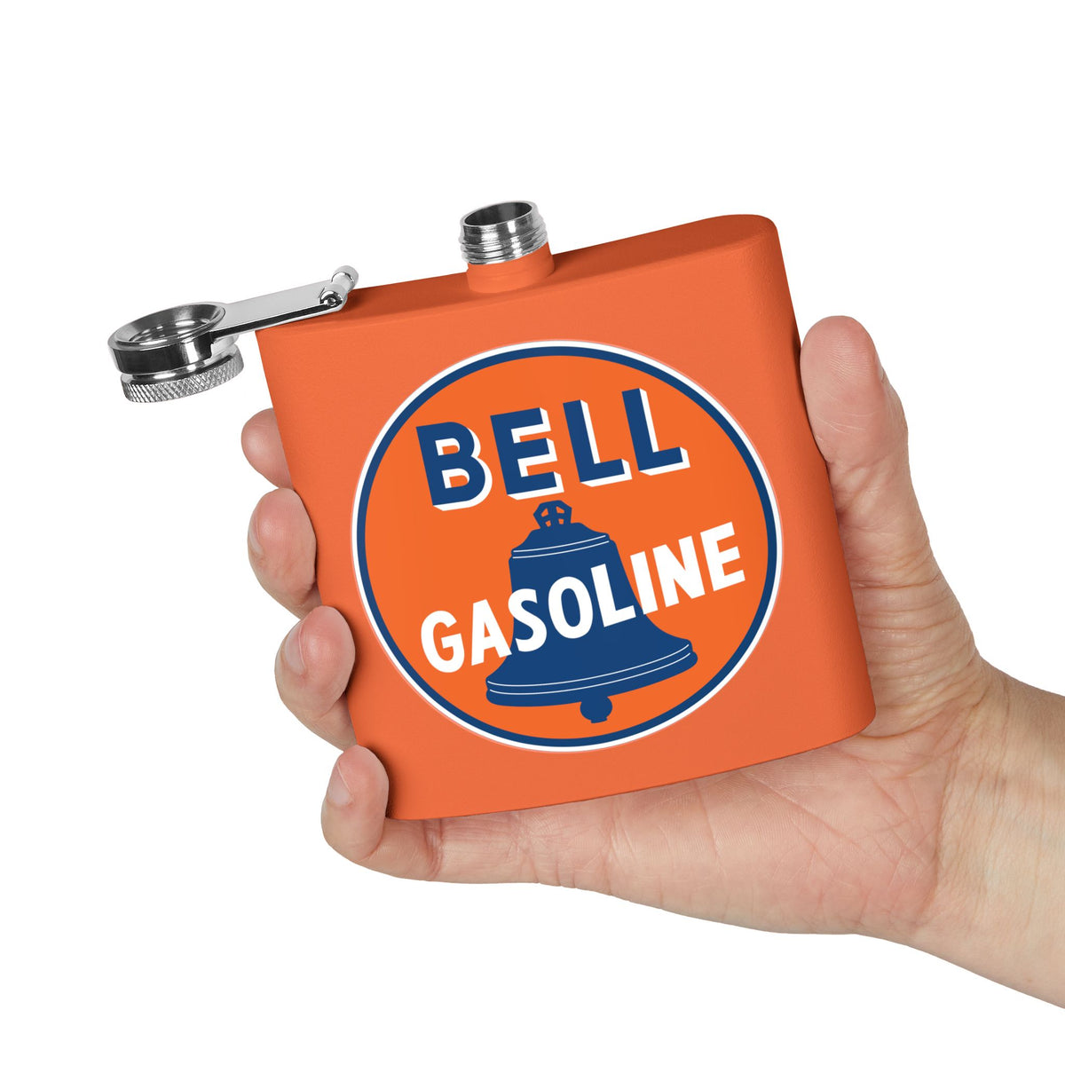 Bell Gasoline Flask — Vintage Route 66 Petroliana Gift | The Faded Label Co.