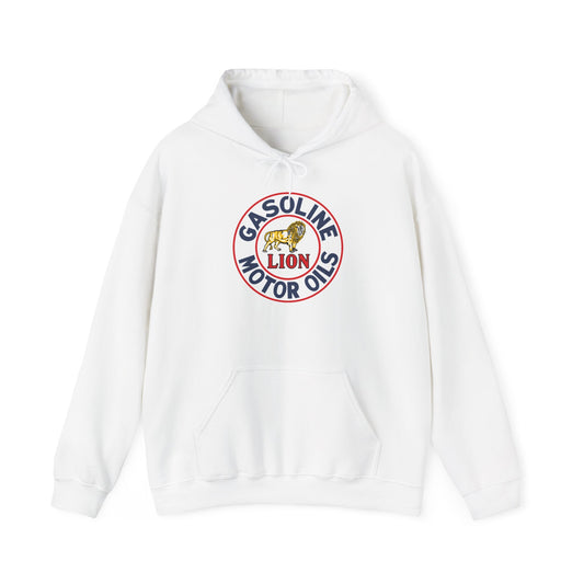 Lion Gasoline Motor Oils Hoodie — Vintage Petroliana | The Faded Label Co.