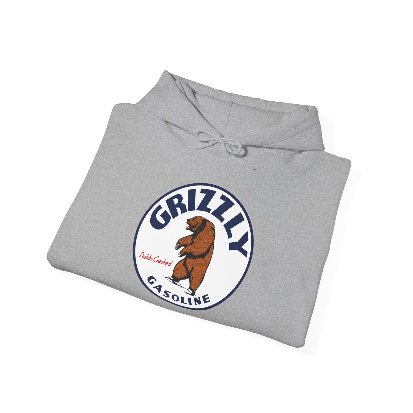 Grizzly Gasoline Logo Hoodie – Retro Bear Graphic Sweatshirt