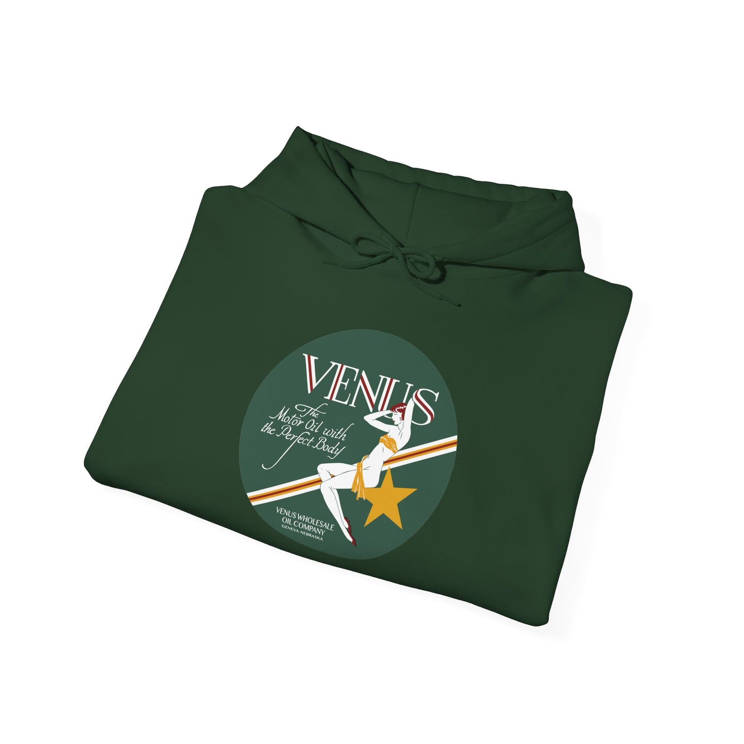 Venus Retro Rocket Hoodie — Vintage Space Pinup Graphic Sweatshirt