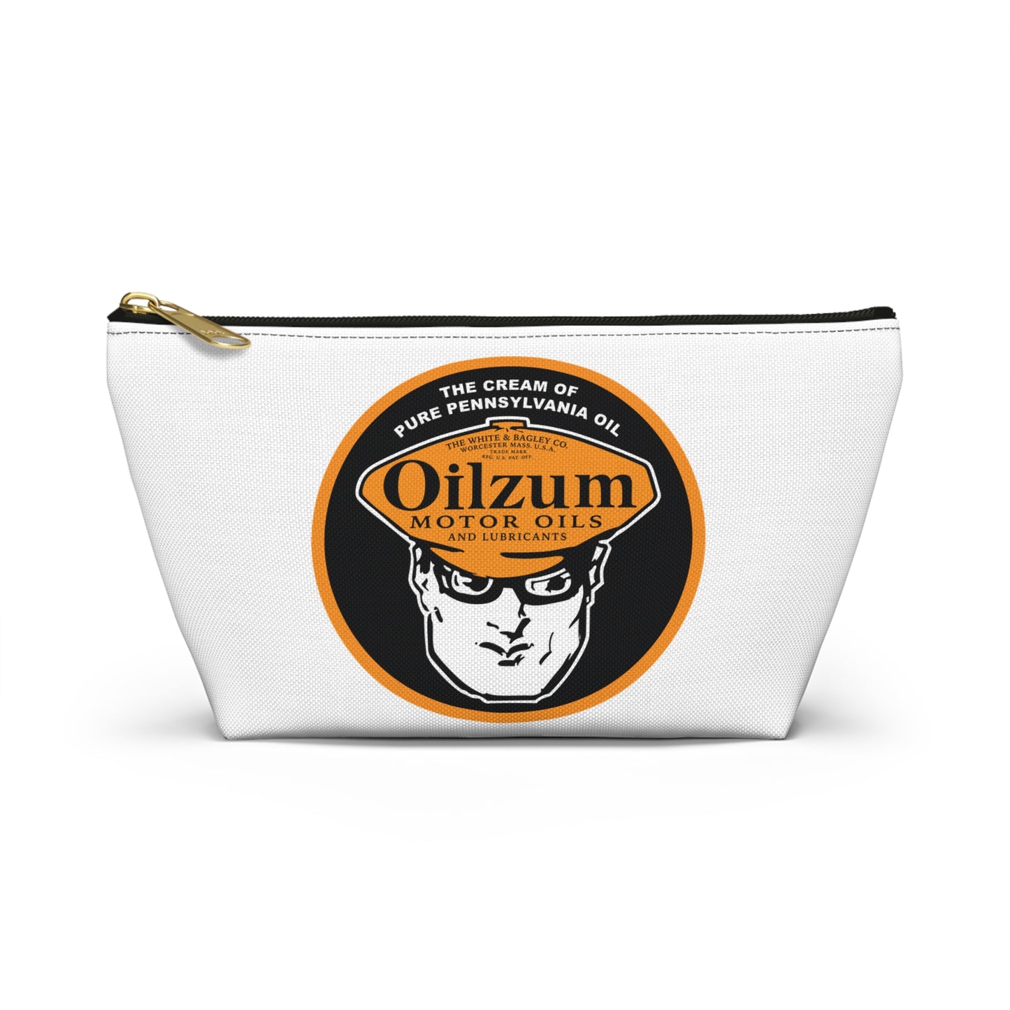 Oilzum Accessory Pouch — Vintage Racing Motor Oil Petroliana Gift | The Faded Label Co.