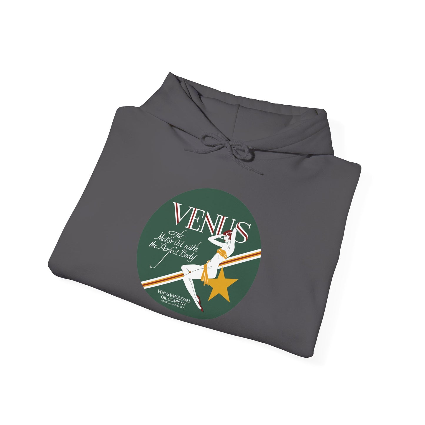 Venus Retro Rocket Hoodie — Vintage Space Pinup Graphic Sweatshirt