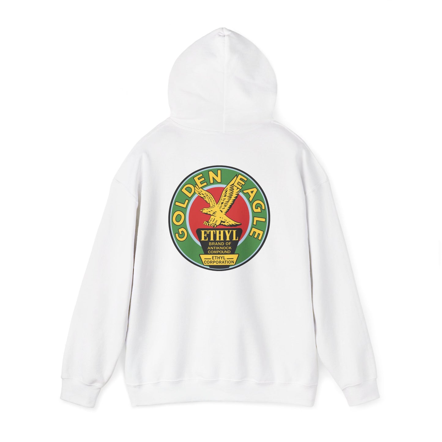 Golden Eagle Ethyl Logo Hoodie — Vintage Petroliana Pullover
