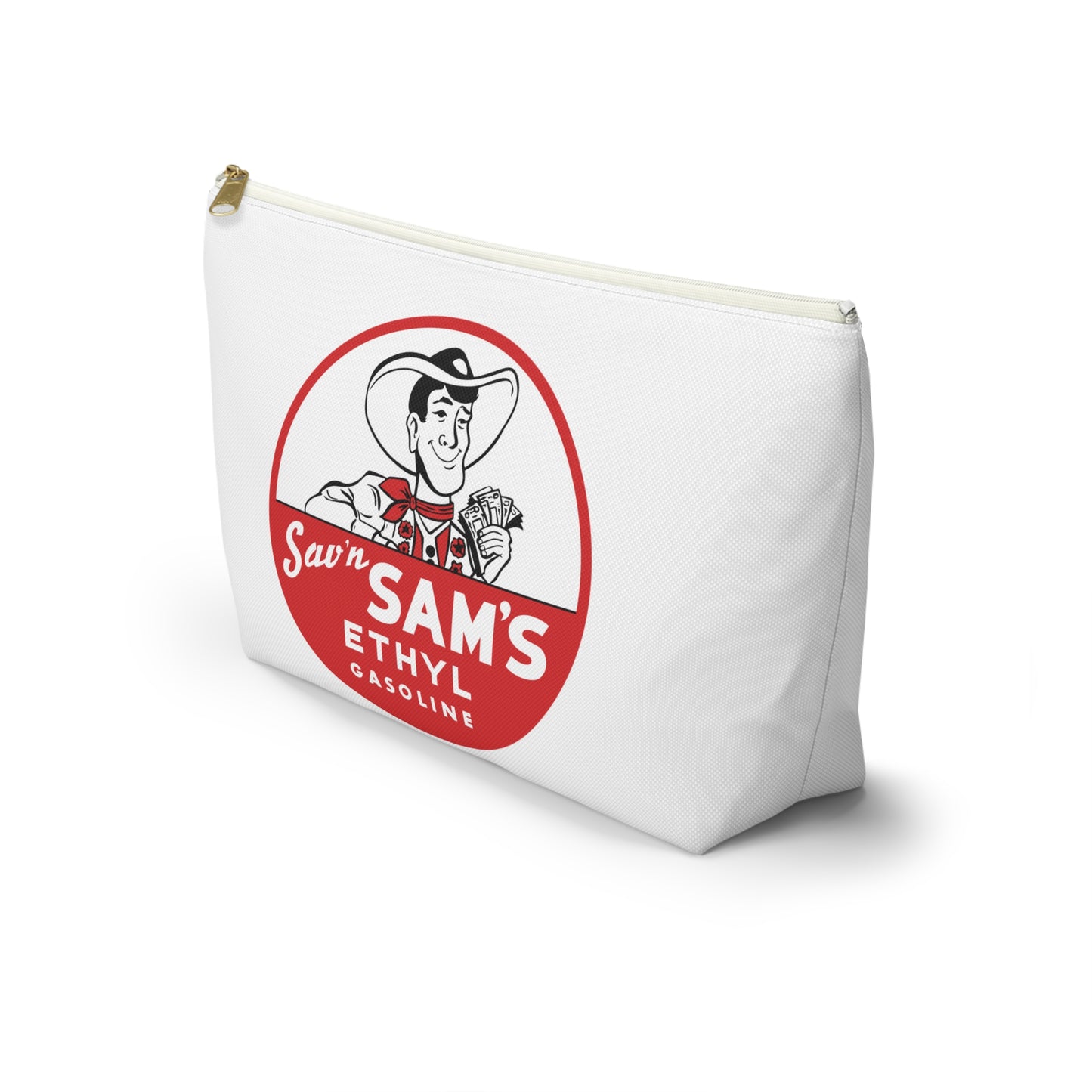 Sam's Ethyl Gasoline Accessory Pouch — Vintage Petroliana Gift | The Faded Label Co.