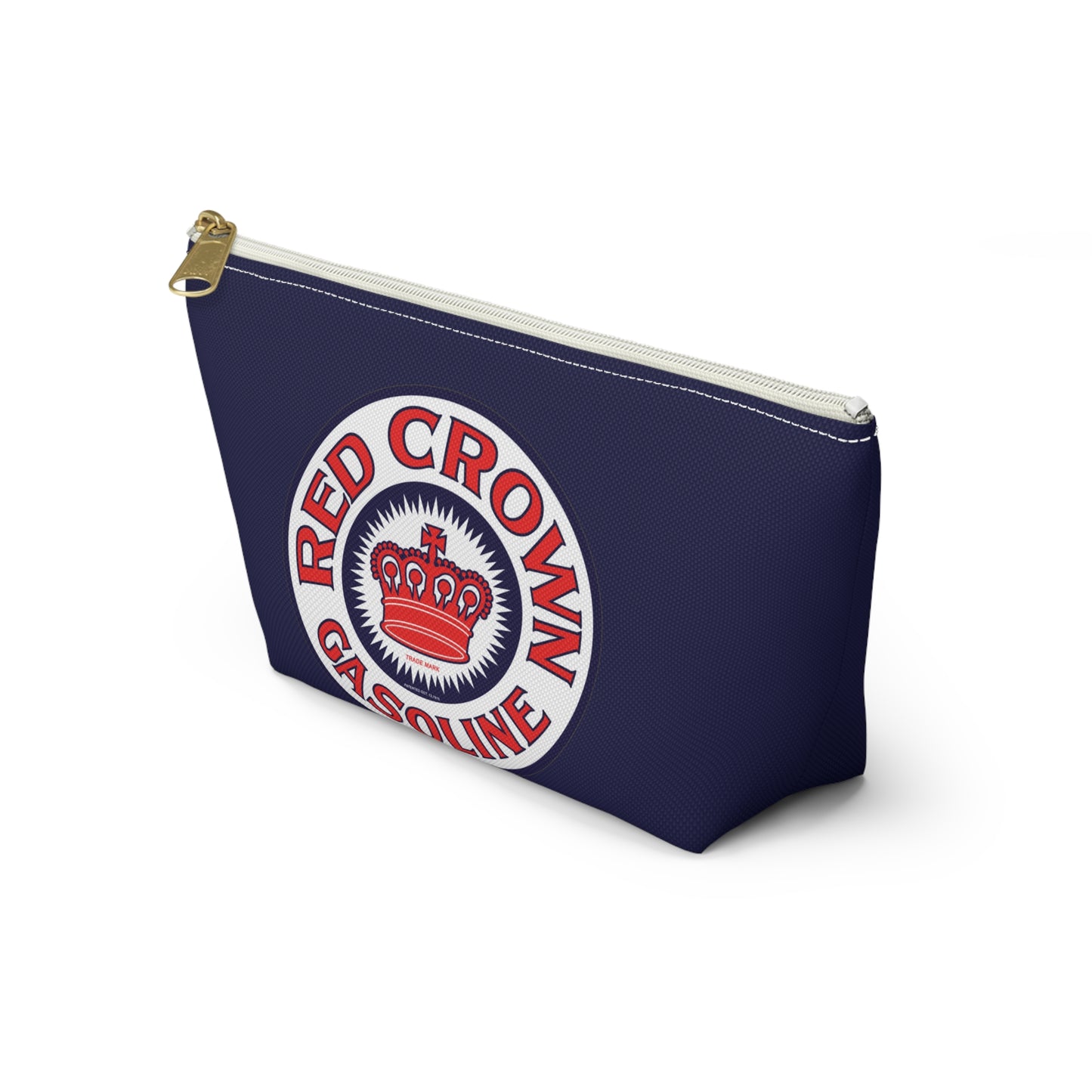 Red Crown Gasoline Accessory Pouch — Vintage Standard Oil Petroliana Gift | The Faded Label Co.