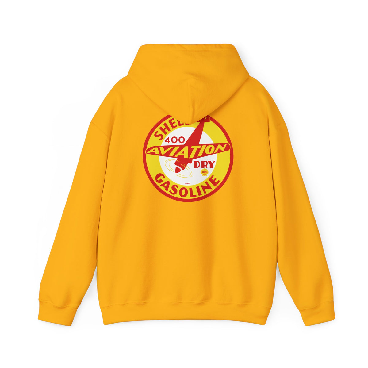 Shell Aviation 400 Hoodie — Vintage Airplane Petroliana | The Faded Label Co.