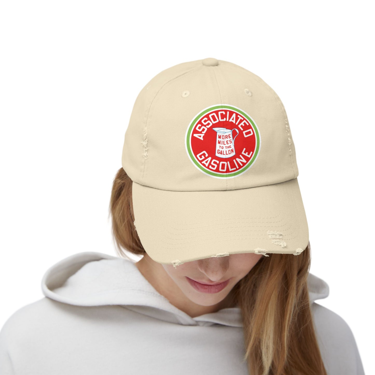 Associated Gasoline Distressed Cap — Vintage Petroliana Hat | The Faded Label Co.