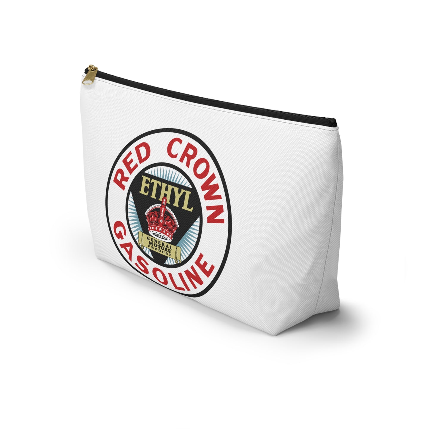 Red Crown Ethyl Accessory Pouch — Vintage Standard Oil Petroliana Gift | The Faded Label Co.