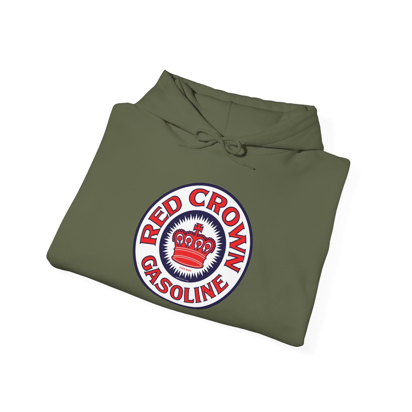 Red Crown Gasoline Hoodie — Vintage Standard Oil Petroliana | The Faded Label Co.