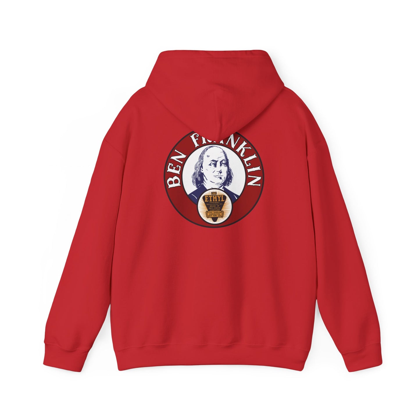 Ben Franklin ethyl Hoodie — Vintage Patriotic Americana Pullover