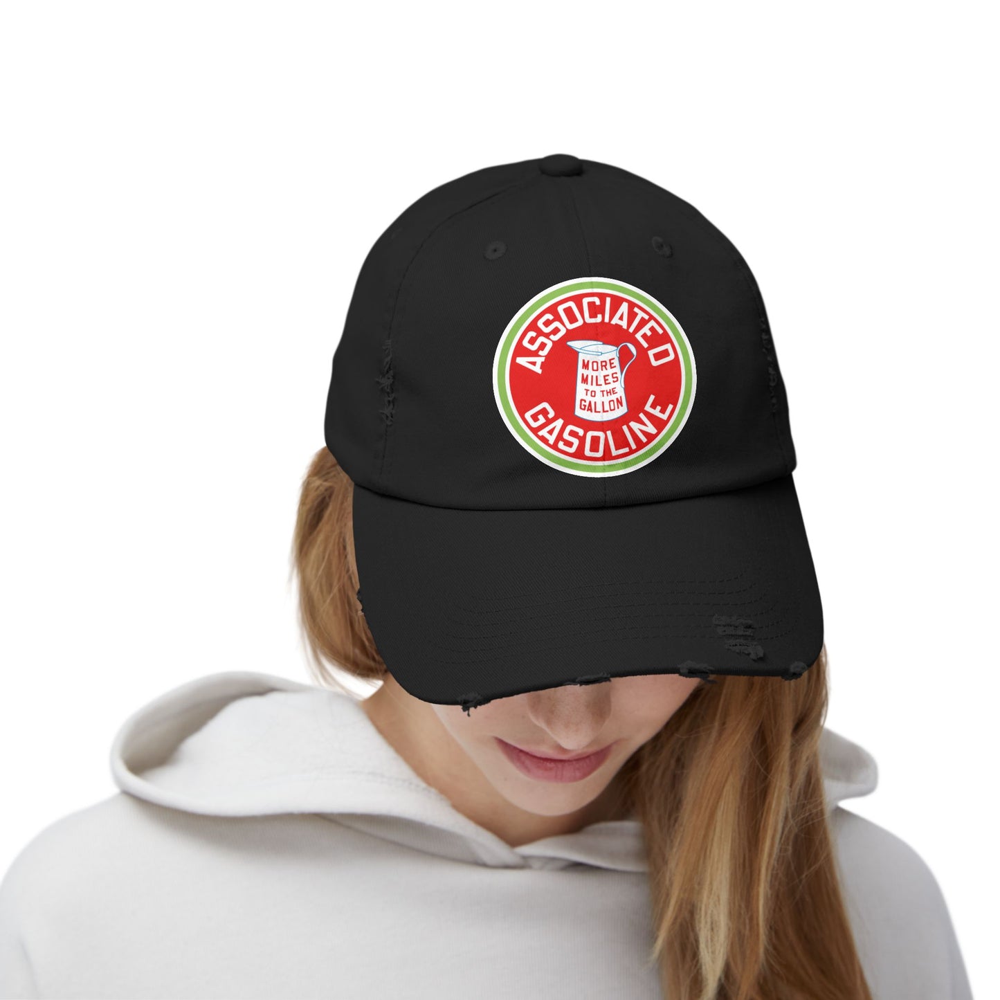 Associated Gasoline Distressed Cap — Vintage Petroliana Hat | The Faded Label Co.