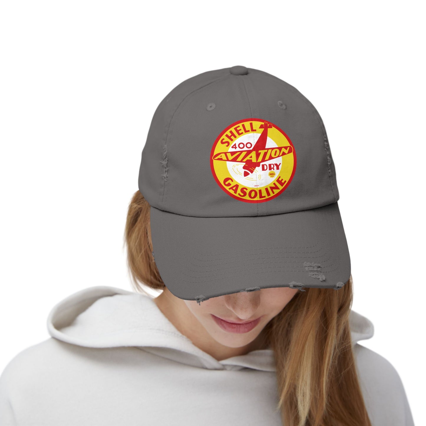 Shell aviation 400 Gasoline Aviation Patch Cap – Vintage Shell 400 Distressed Hat
