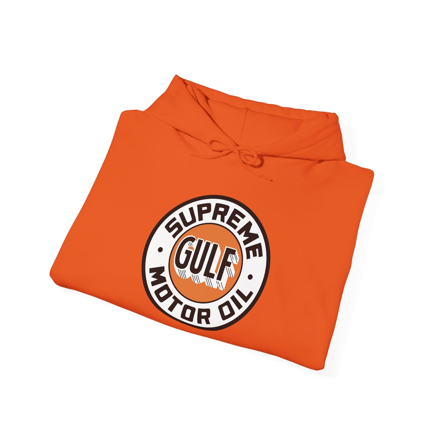 Gulf Motor Oil Logo Hoodie — Vintage Racing Gasoline Sweatshirt