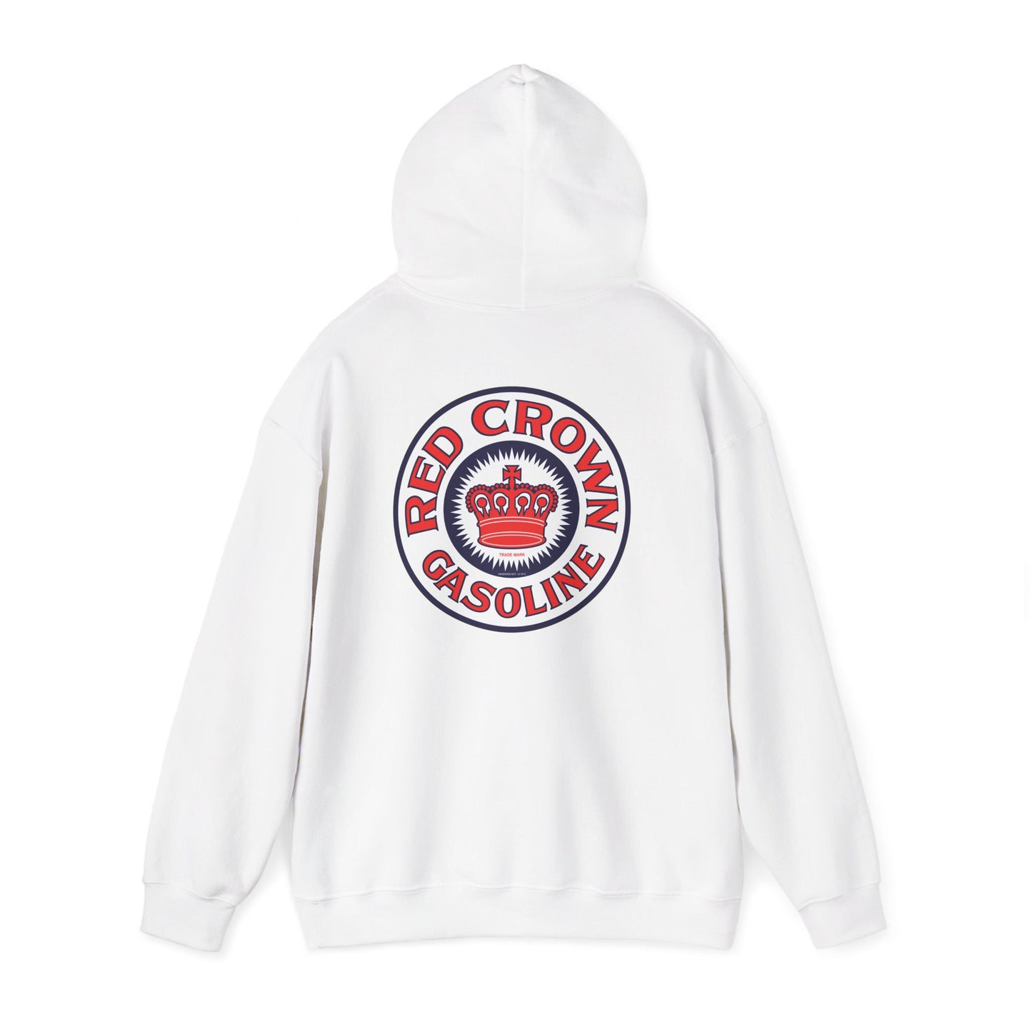 Red Crown Gasoline Logo Hoodie — Vintage Retro Gas Station Pullover