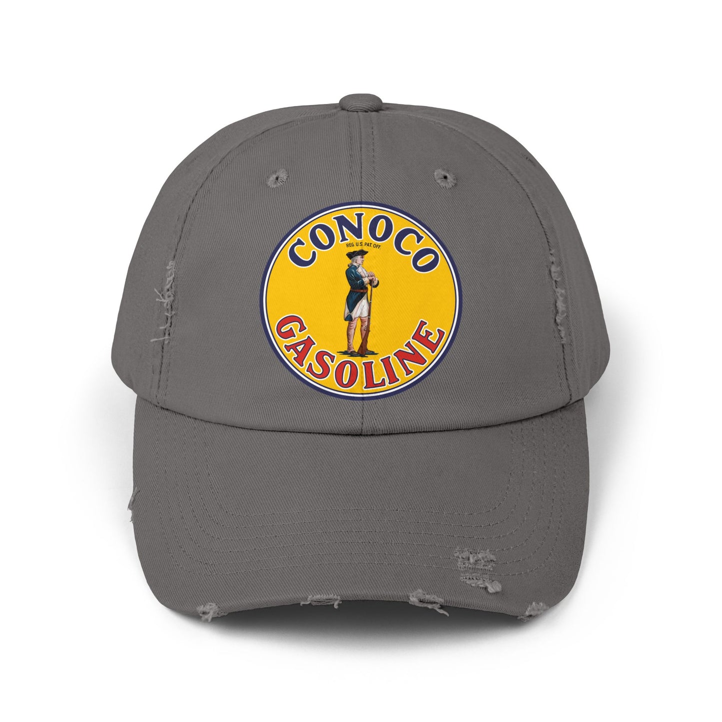 Conoco Minute Man Distressed Cap — Vintage Petroliana Hat | The Faded Label Co.