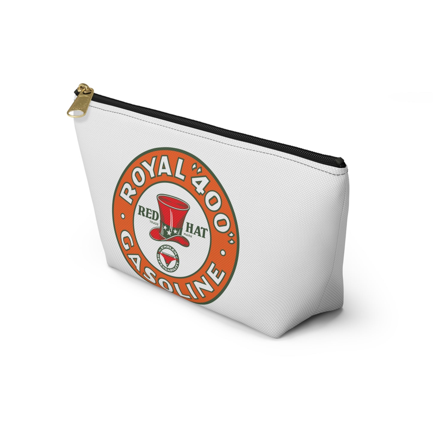 Red Hat Royal 400 Gasoline Accessory Pouch — Vintage Rare Petroliana Gift | The Faded Label Co.