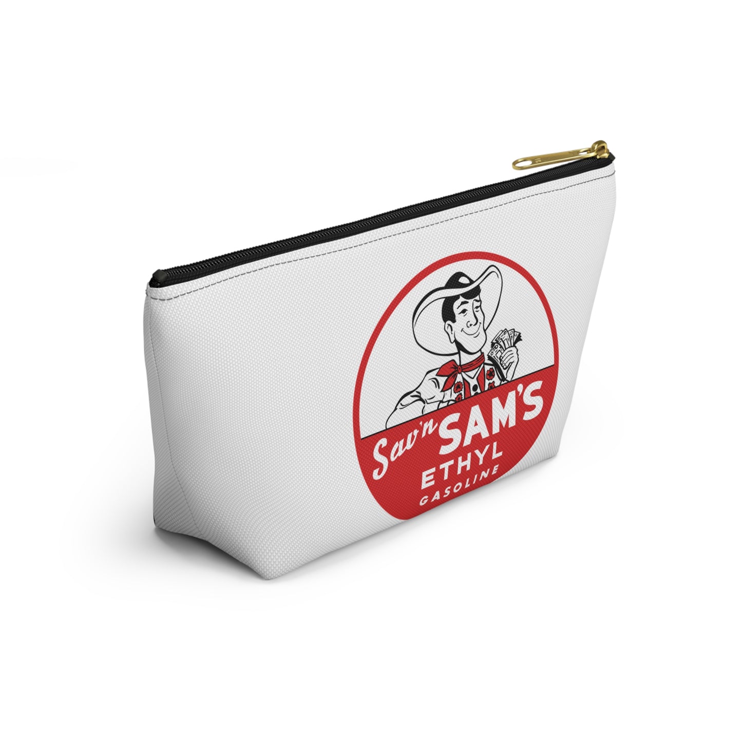 Sam's Ethyl Gasoline Accessory Pouch — Vintage Petroliana Gift | The Faded Label Co.