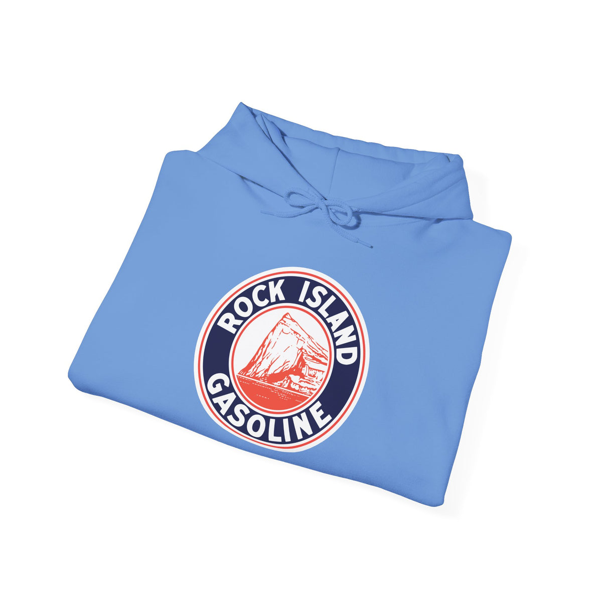 Rock Island Gasoline Hoodie — Vintage Petroliana | The Faded Label Co.
