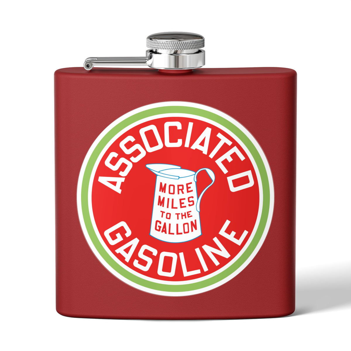 Associated Gasoline Flask — Vintage Petroliana Gift | The Faded Label Co.