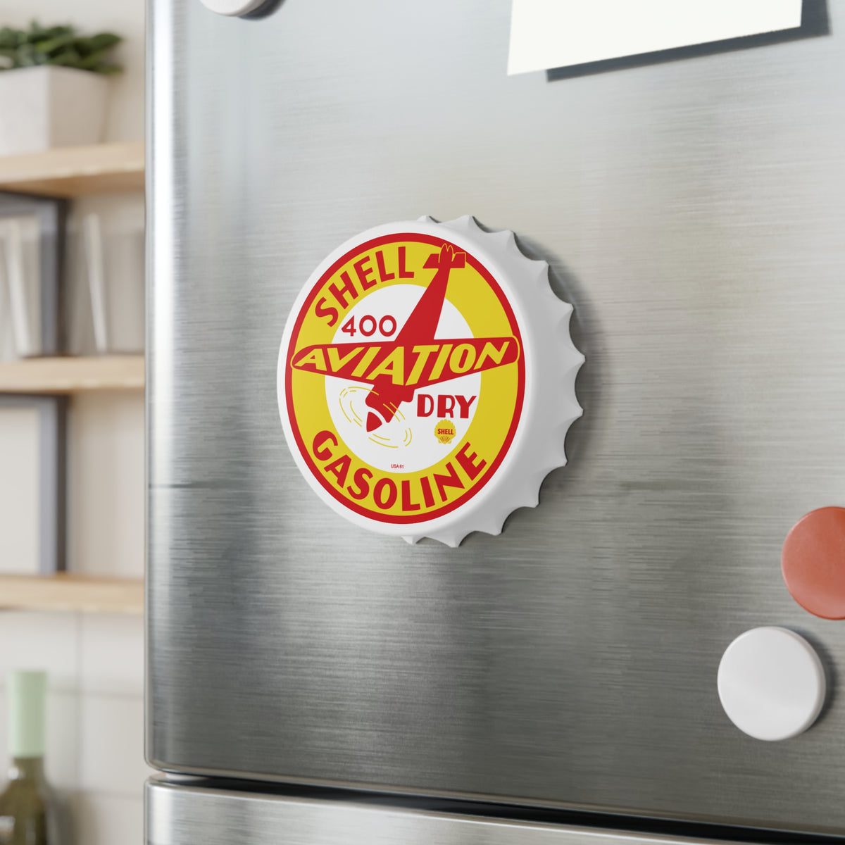 Shell Aviation 400 Bottle Opener — Vintage Petroliana Gift | The Faded Label Co.