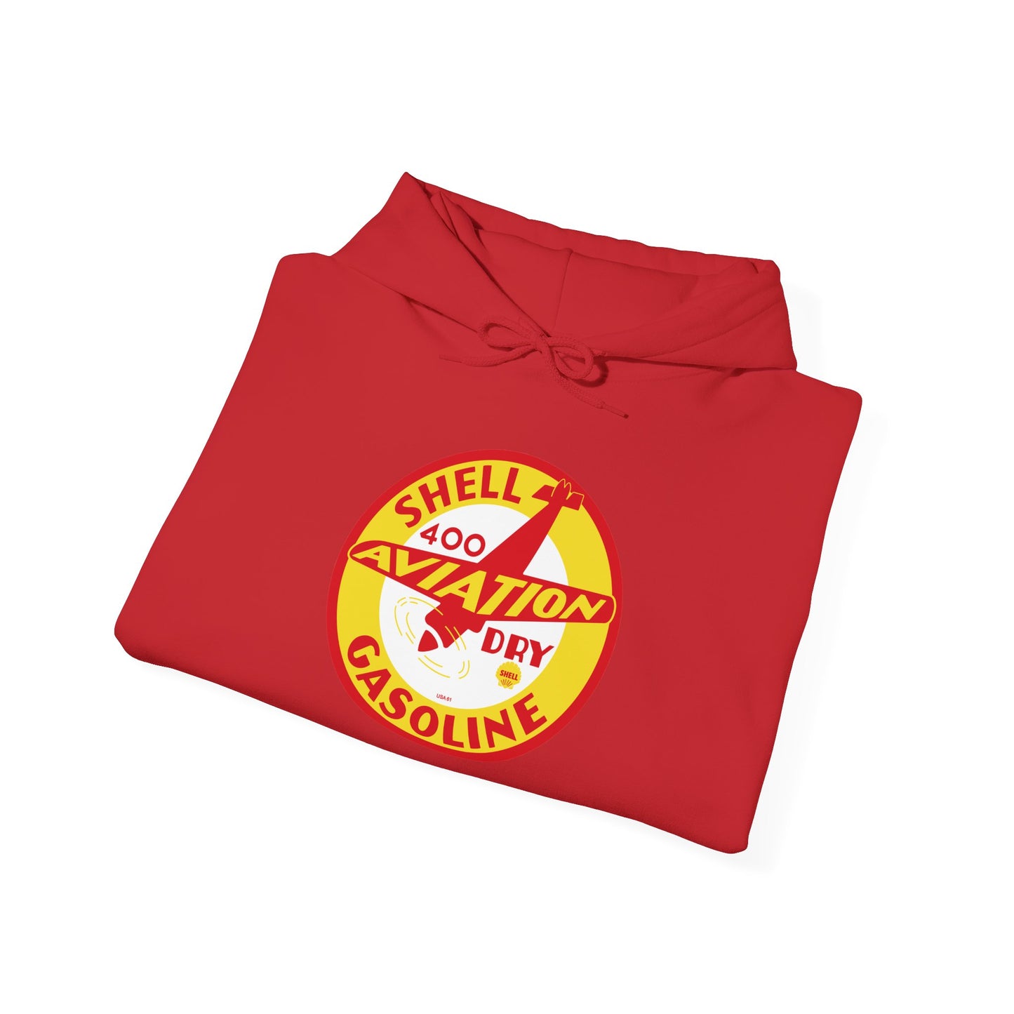 Shell 400 Aviation Gasoline Hoodie — Vintage  Logo Pullover