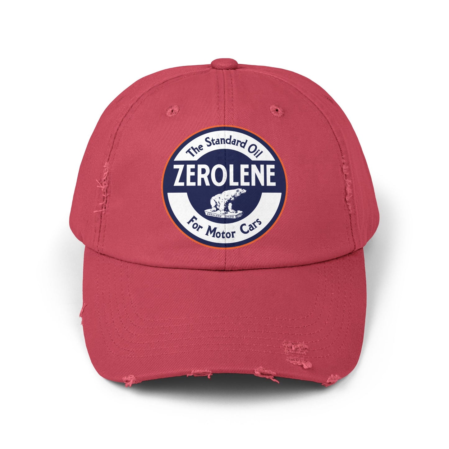 Zerolene Distressed Cap — Retro Motor Oil Logo Hat