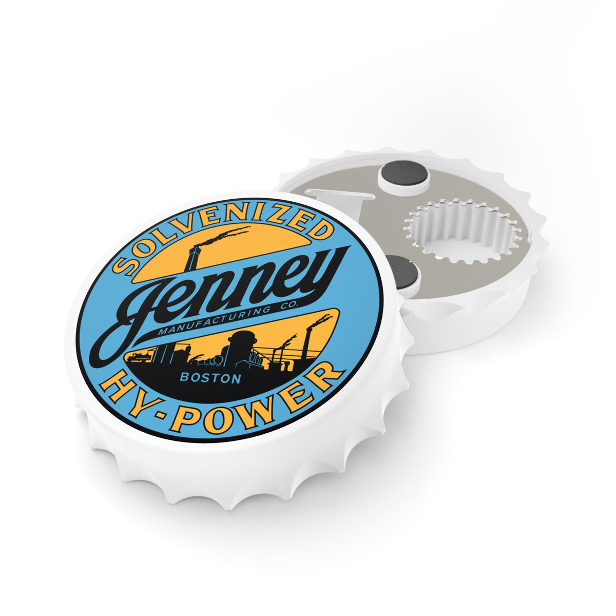 Jenney Gasoline Bottle Opener — Vintage New England Petroliana Gift | The Faded Label Co.