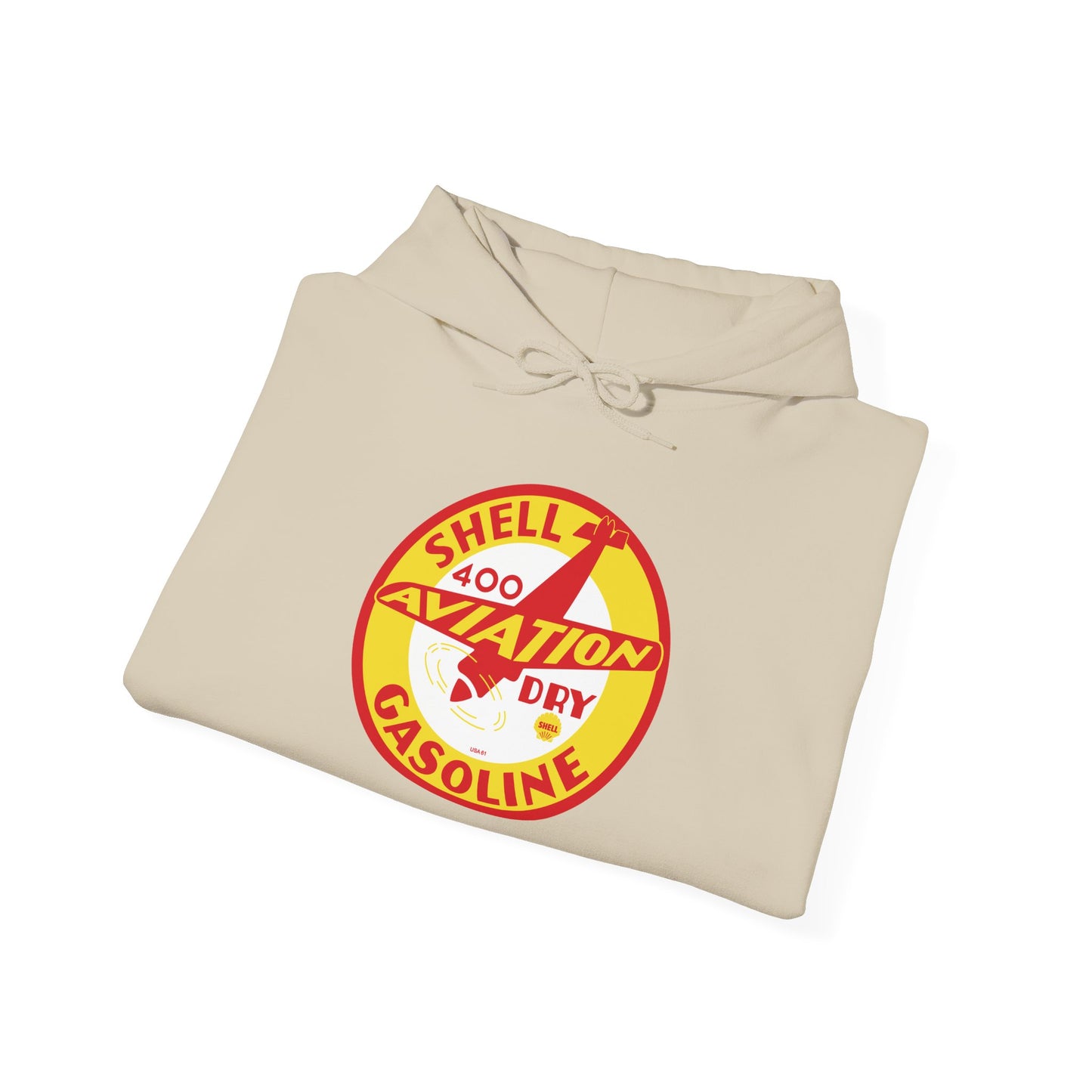 Shell 400 Aviation Gasoline Hoodie — Vintage  Logo Pullover