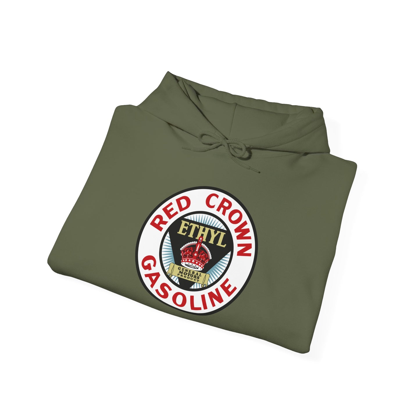 Red Crown Ethyl Hoodie — Vintage Antiknock Petroliana | The Faded Label Co.