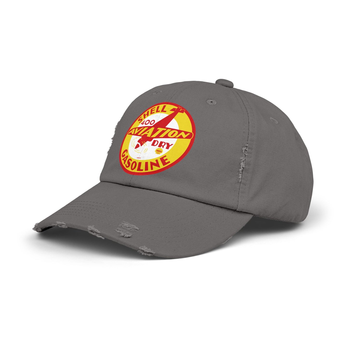 Shell aviation 400 Gasoline Aviation Patch Cap – Vintage Shell 400 Distressed Hat