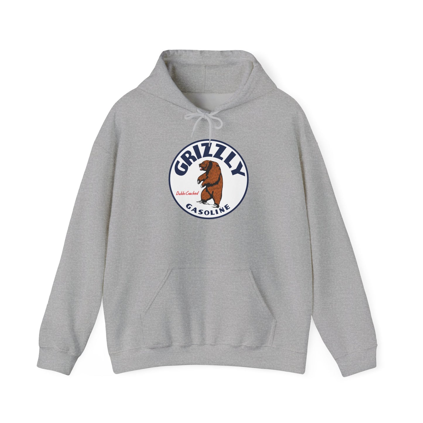 Grizzly Gasoline Logo Hoodie – Retro Bear Graphic Sweatshirt